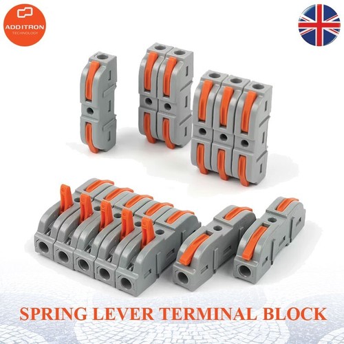 Spring lever terminal block - lever,