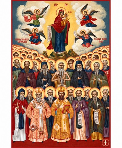 Orthodox icon saints mount - orthodox,