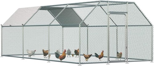 Metal chicken coop run 20x10 - run,
