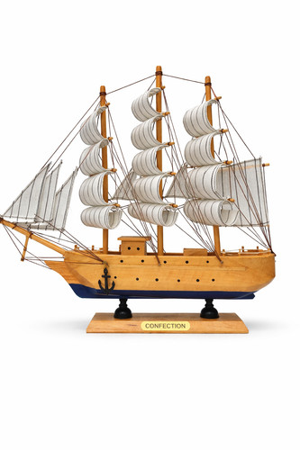 Confection wooden sailing ship - confection,