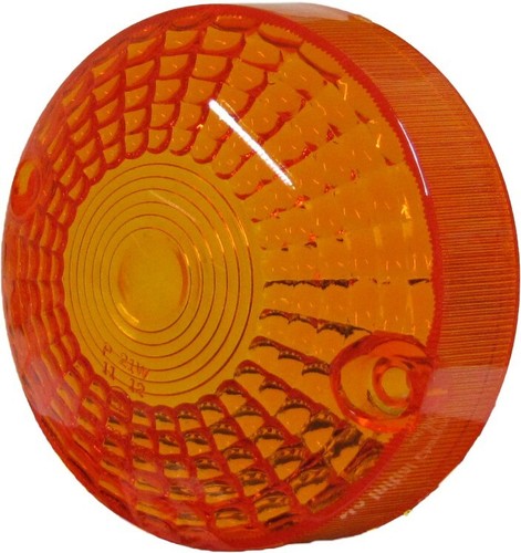 Indicator lens front amber - lens,