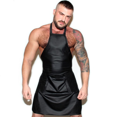 Mens sexy apron black erotic - sexy,