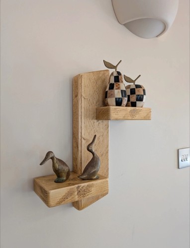 Wooden display shelf hand - wooden,