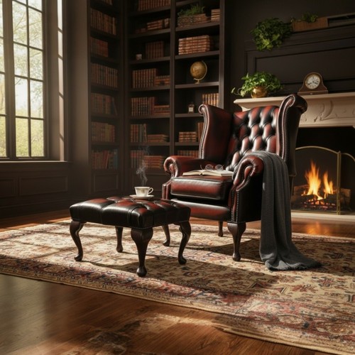 Italian leather chair - italian,