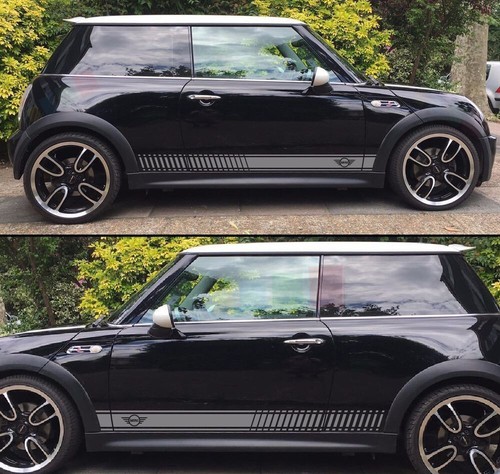 Mini cooper side skirt stripes - cooper,
