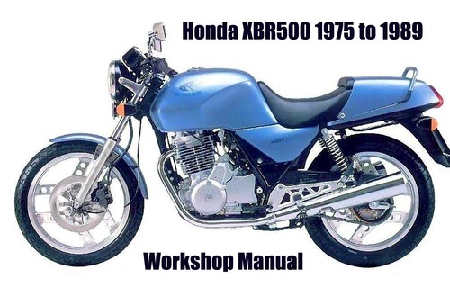 Honda xbr500 1975 1989 - honda,
