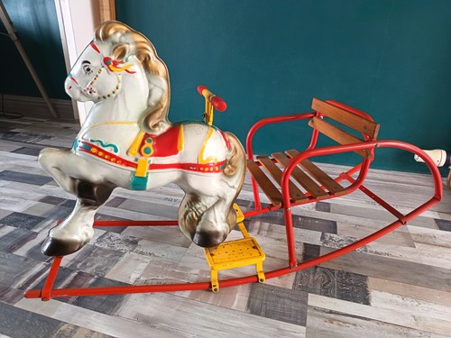 Vintage 1960s tinplate rocking - 1960s,