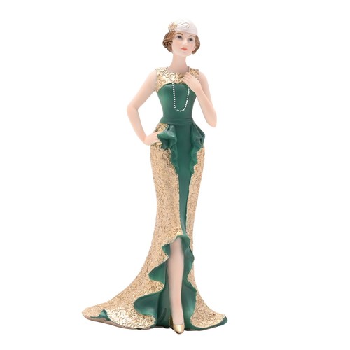 Art deco lady figurine - lady,