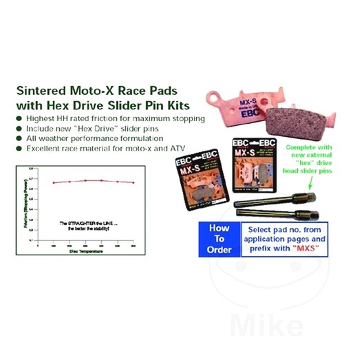 Ebc brake pads - ebc, mxs185