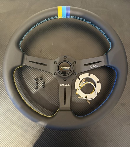 Greddy style steering wheel - greddy,