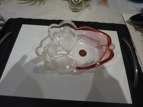 Vintage glass bowl walther - glass,