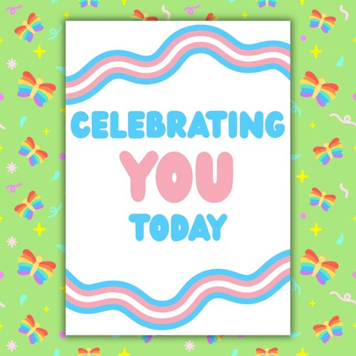 Trans pride card - pride,