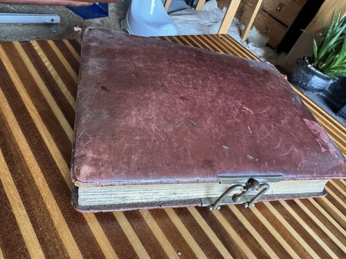 Antique leather bound - leather,
