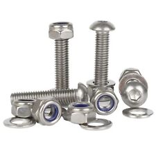 M2 M2.5 M3 M4 Button Head Allen Bolt Screws Nyloc Nuts Washers Stainless Steel