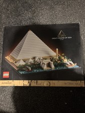 LEGO Architecture Great Pyramid of Giza 21058 Set with Box and Manual