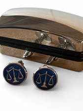 Law Cufflinks Lawyer Legal