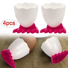 4x Egg Cup Holder Egg Holder Opener Separator Boiled Eggs Container