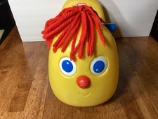 Vintage Little Tikes Ollie Yellow Banana Ride On Rocker Musical Chimes