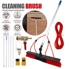 Telescopic Window & Solar Panel Cleaning Pole Water Fed Cleaning Brush Kit NEW