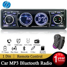 Single 1 DIN Car Stereo Radio