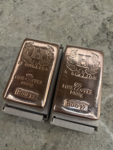 1kg 999 bullion copper bar - 1kg,