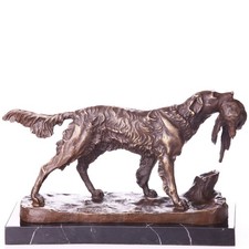 Bronze Sculpture hunting dog