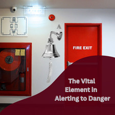 Chrome Wall Mounted Bell Hanging Nickel Door Pub Bar School Service Dinner 15cm