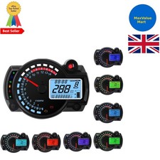Advanced Motorbike Speedometer with Multi-Function Display and Custom Colors