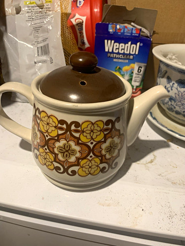 Ceramic floral tea pot with - floral,