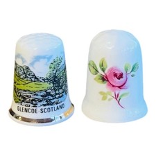Bone China Thimbles Set of 2