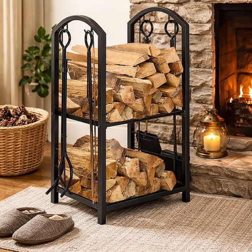 Fireside companion set - fireside, log