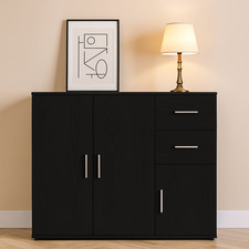 Sideboard Cabinet Storage Unit with Drawers & Doors Modern Cupboard Furniture
