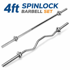 4ft Spinlock Barbell Straight