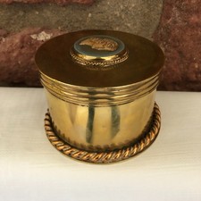 Antique Wedgwood Jasperware Brass Trinket Storage Box