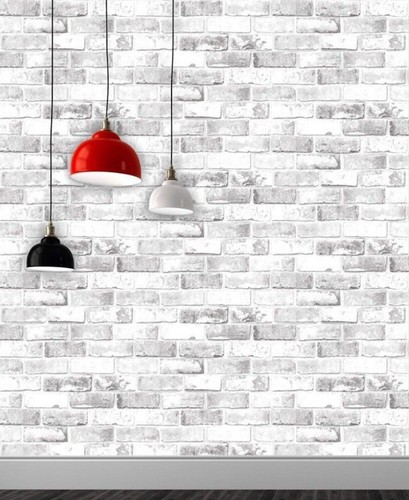 Grey white brick 3d effect - 3d,