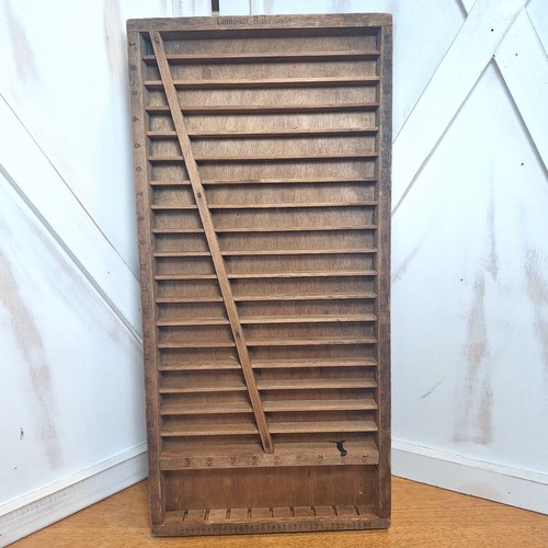 Vtg wooden printer letter - printer,