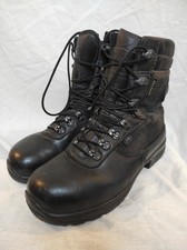 Jolly black leather Goretex boots waterproof combat security work lined textile