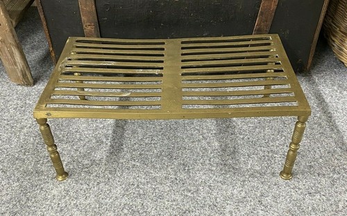 Vintage brass fireplace - vintage,