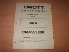 DROTT 50 CRAWLER PARTS MANUAL BOOK CATALOG FACTORY OEM