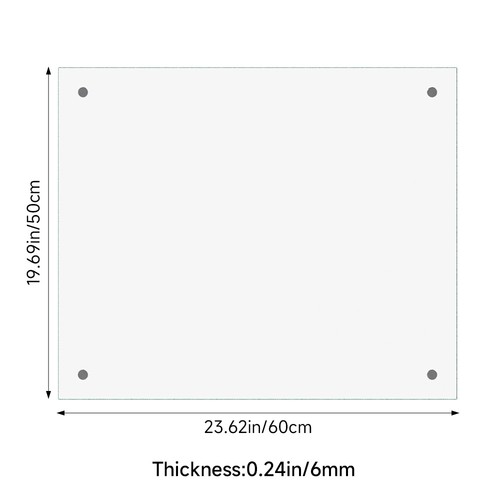 Clear glass kitchen splashback - glass,
