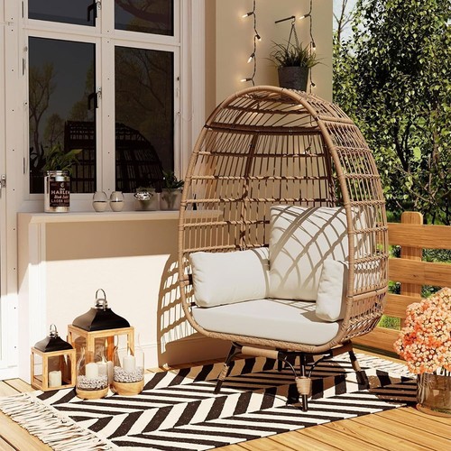 Oversized swivel patio egg - oversized,
