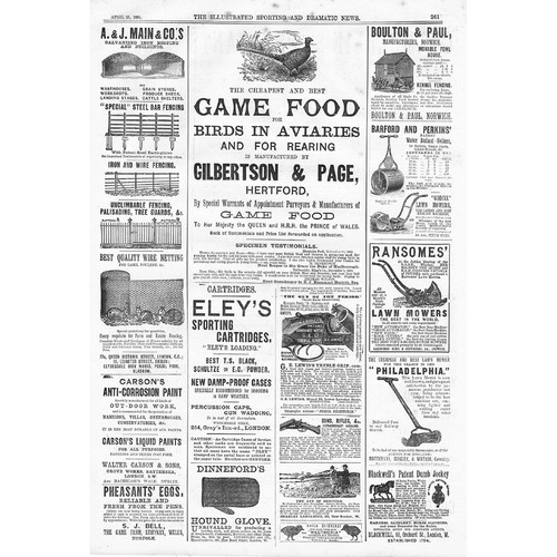 Victorian adverts game food - victorian,