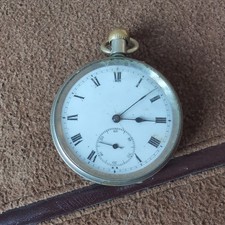 ANTIQUE SOLID SILVER POCKET