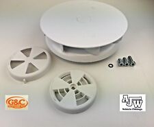 Rotary Wind Driven Roof Air Vent WHITE Van Dog Horsebox Vehicle 4x4 Low Profile