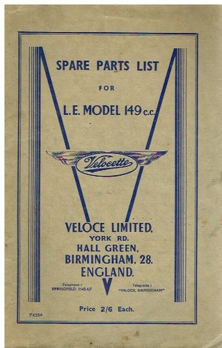Velocette mk1 - velocette, le