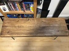 CHUNKY RUSTIC BENCH + BLACK
