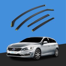 VOLVO V60 MK1 2010-2017 5 Door Estate Wind Deflectors 4pc Tinted