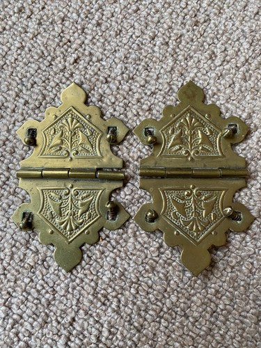 Vintage brass hinges box - brass,