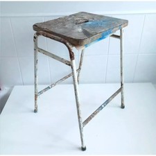 Vintage Retro Lab Stool Science Stool School Stool Stacking