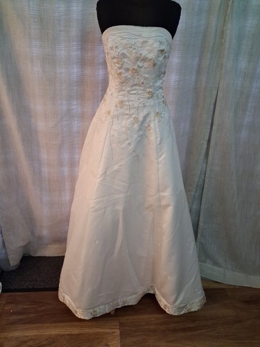 Wedding dress size ivory - wedding, 10